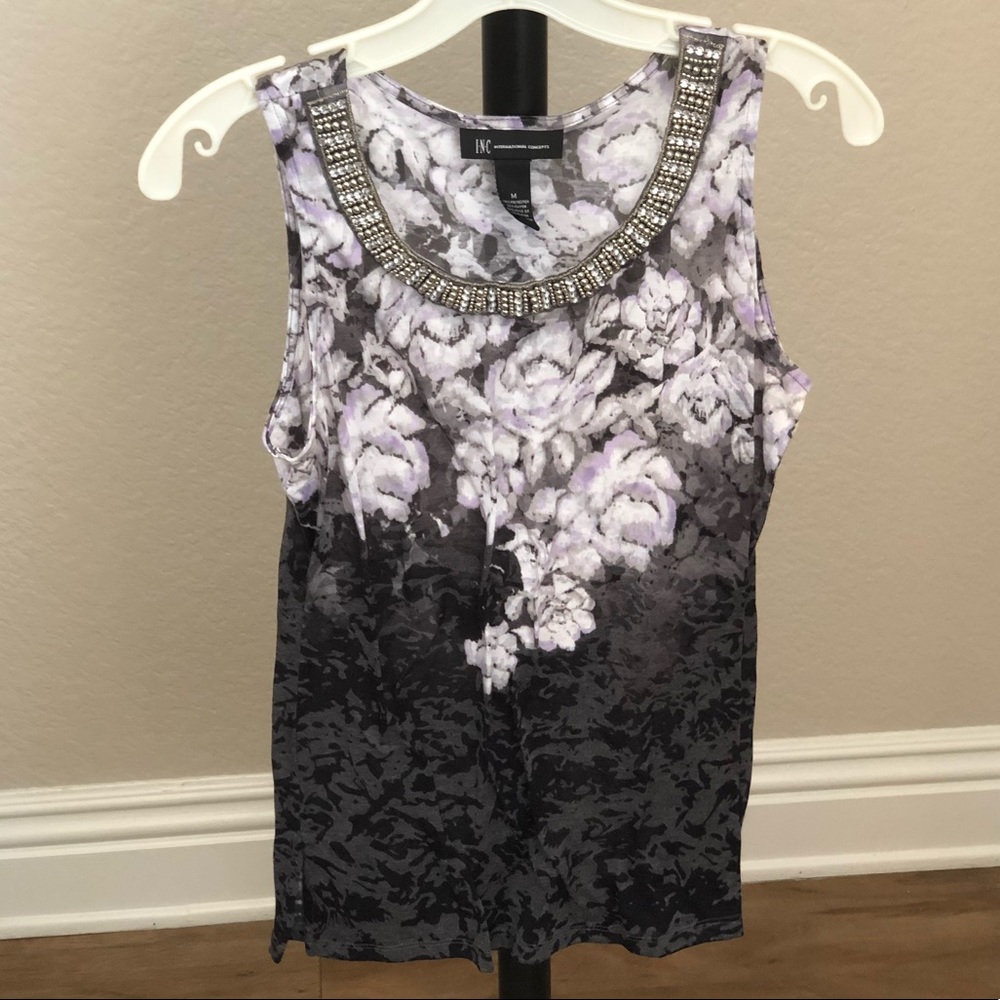 INC Floral Tank Top